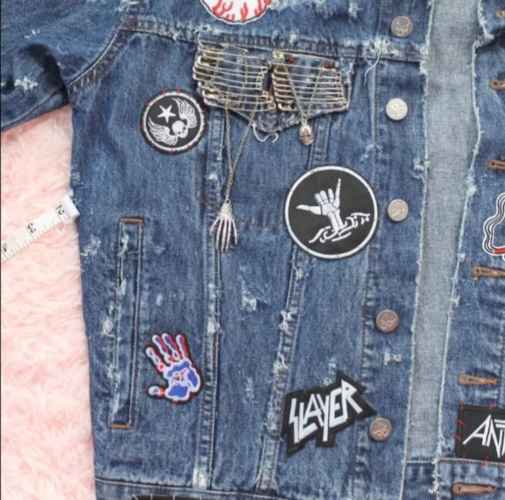 SOLD!!! Customized punkrock Calvin Klein Vintage y2k-trucker - Picture 7 of 16
